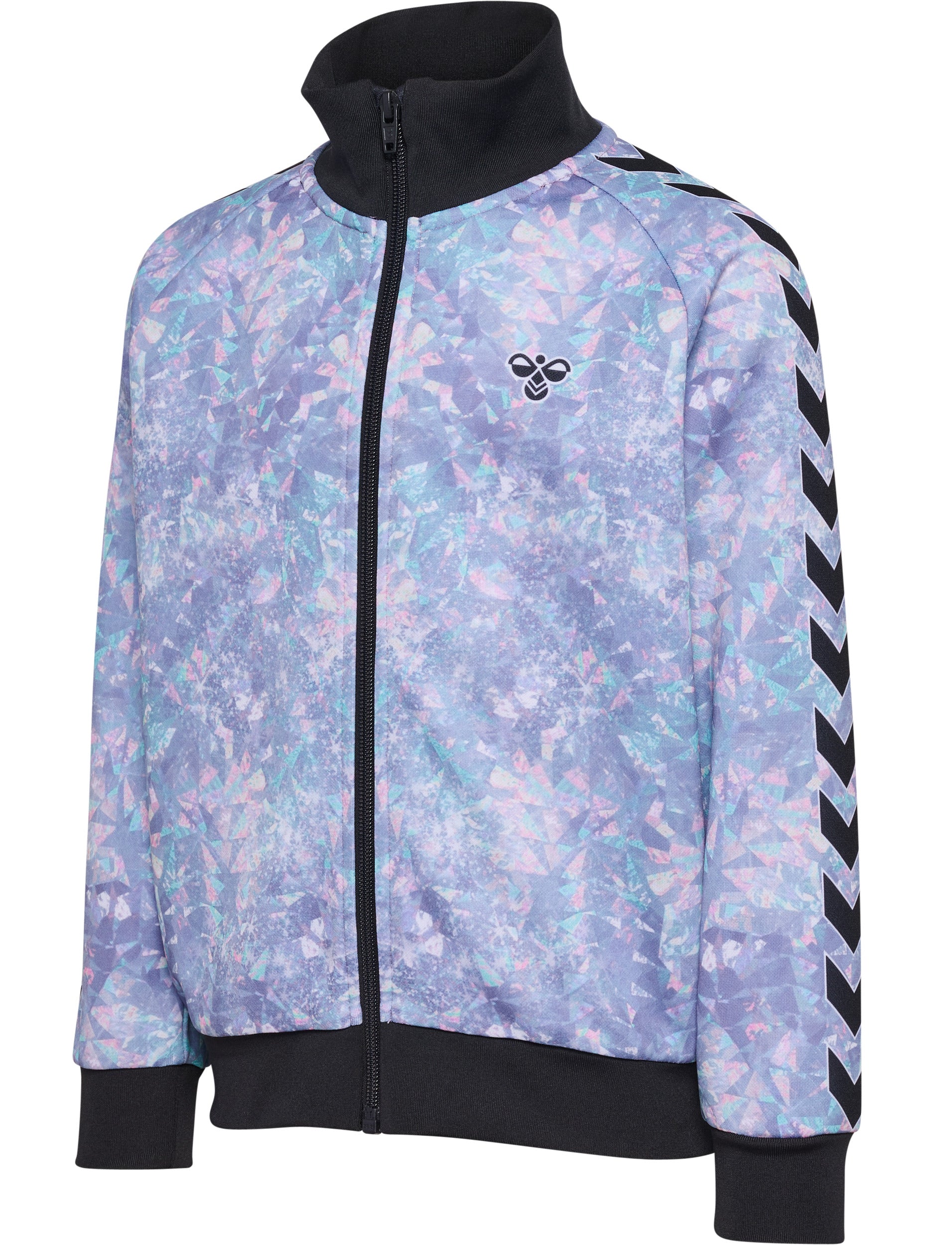 hmlJR SHIMMER TRACK SUIT – BLACK