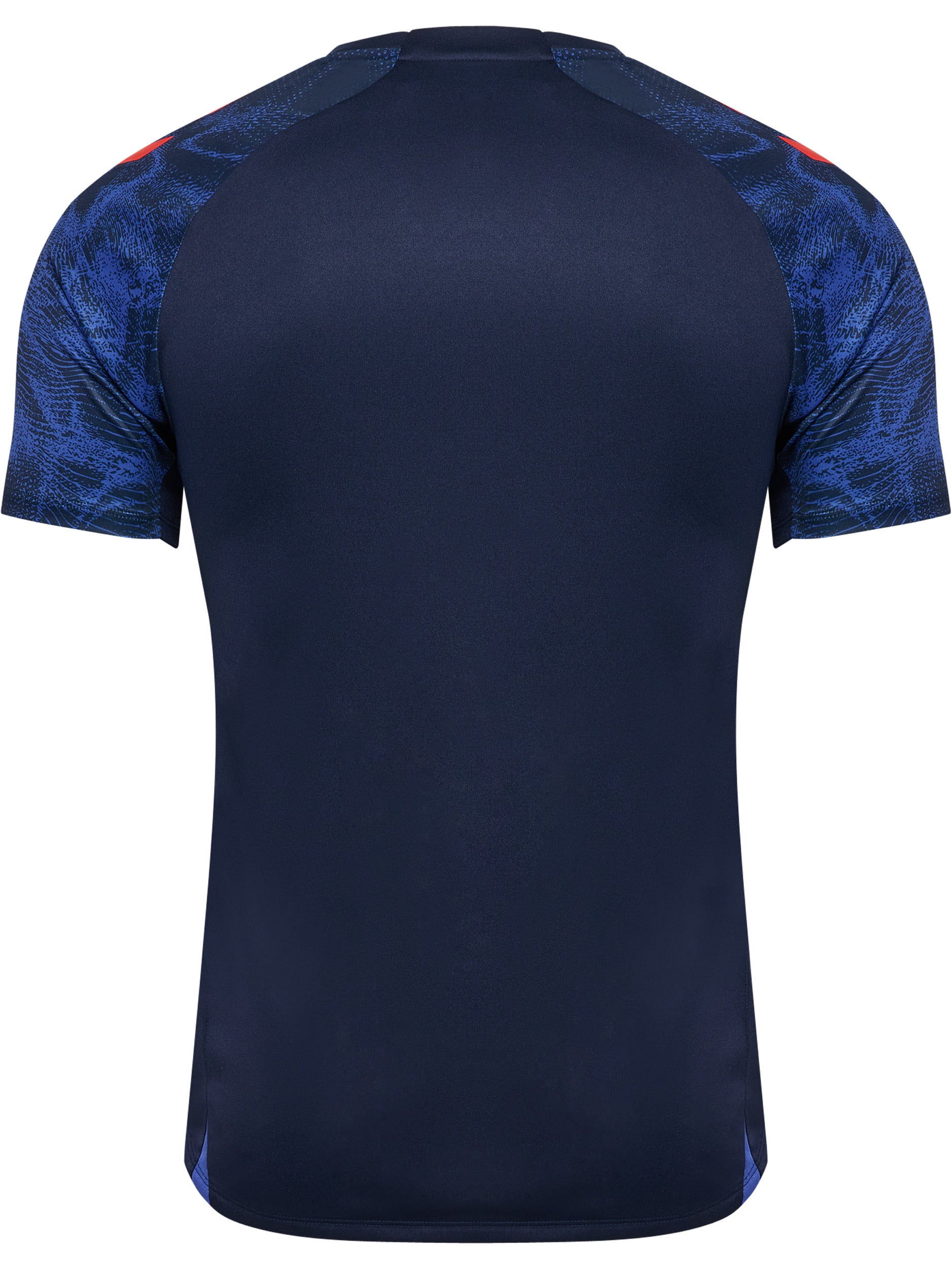 hmlBLAZE26 PRO TRAINING JERSEY S/S – MARINE/CHERRY TOMATO