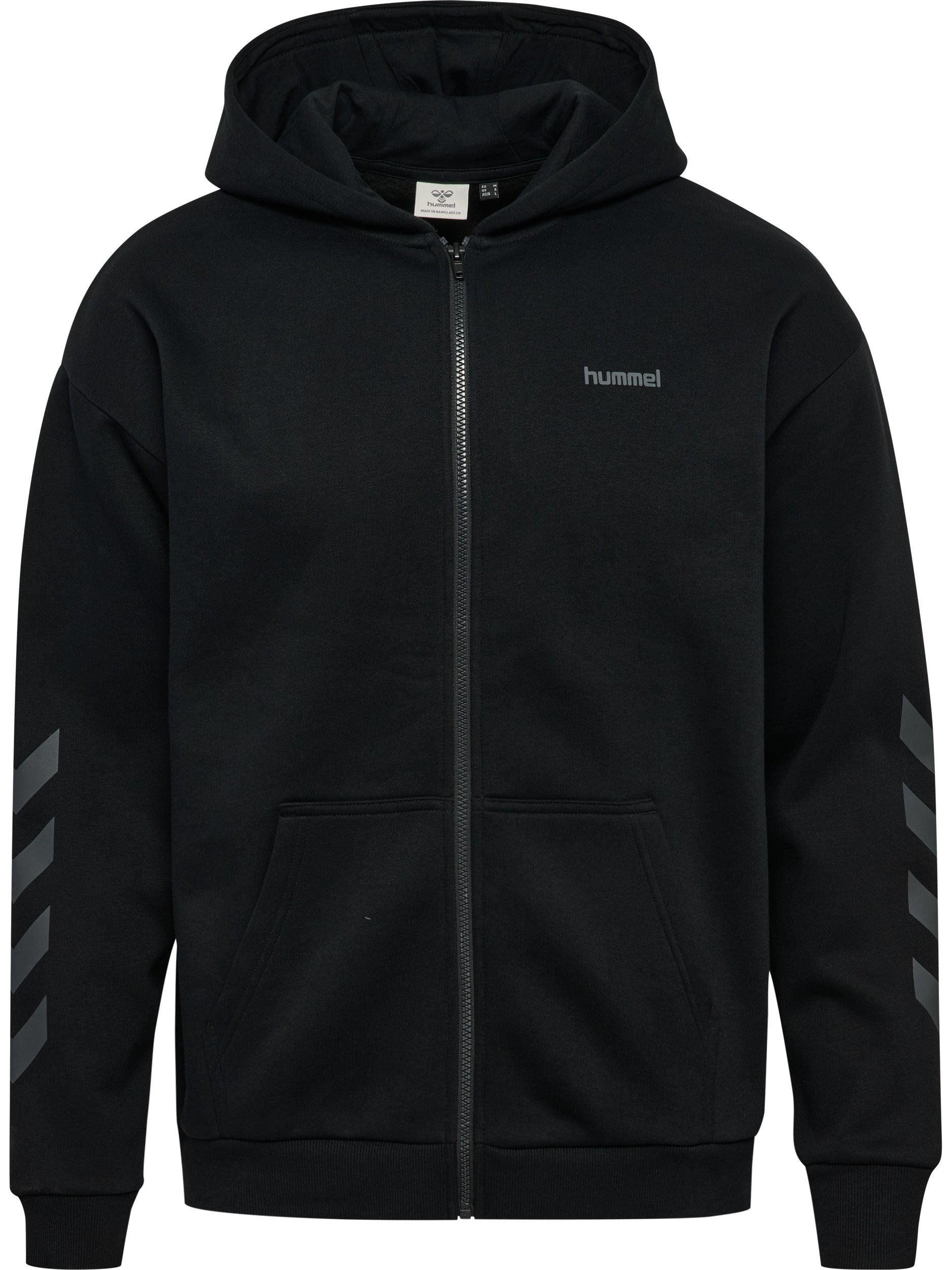 hmlKEEPER CHEVRON ZIP HOODIE – BLACK