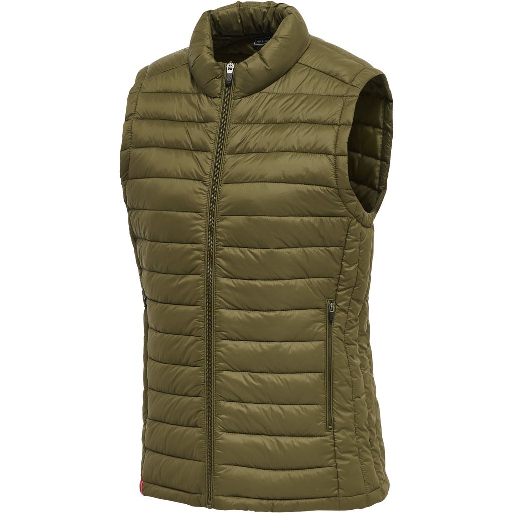 hmlRED QUILTED WAISTCOAT WOMAN